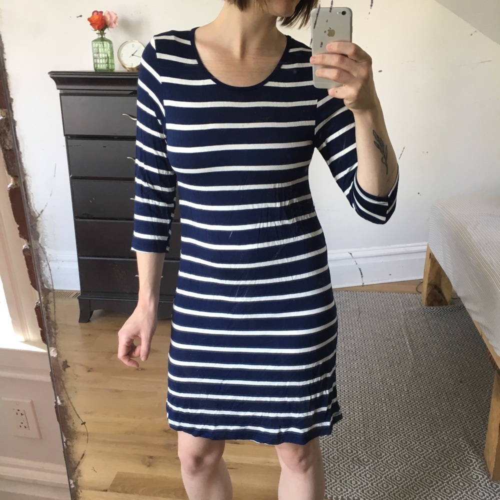 Striped jersey dress